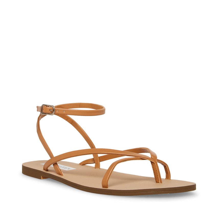 Sandalias Planas Steve Madden Amuse Mujer Marrones | ES PKS031